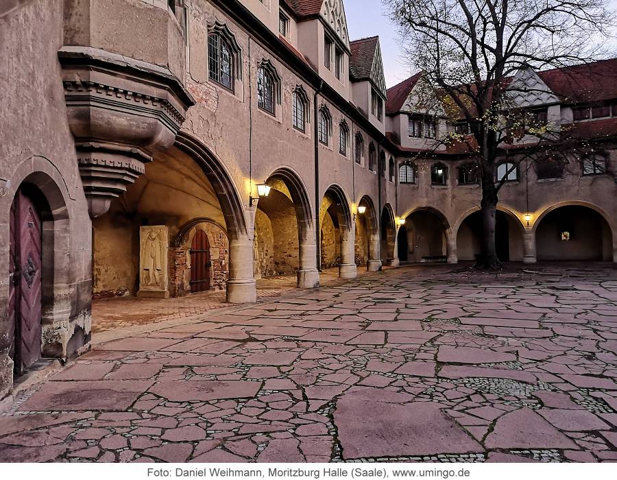 Halle (Saale) Burghof der Moritzburg