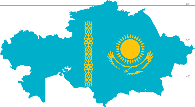 Kasachstan Breitengrad
