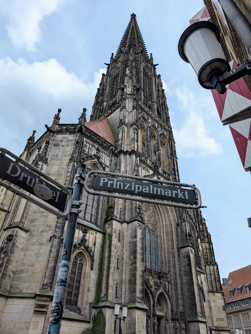 Die Lambertikirche am Prinzipalmarkt in Münster
