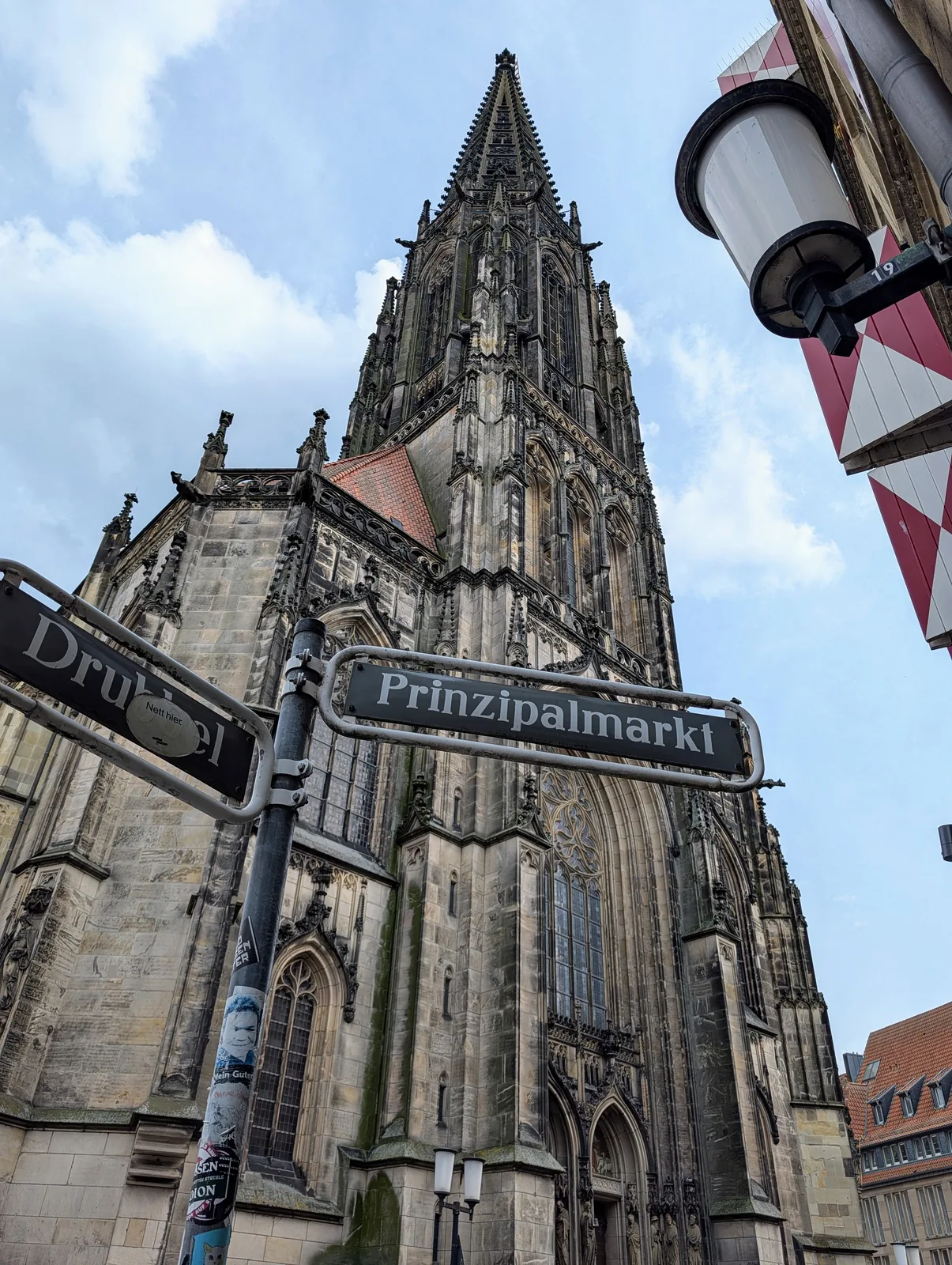 Die Lambertikirche am Prinzipalmarkt in Münster