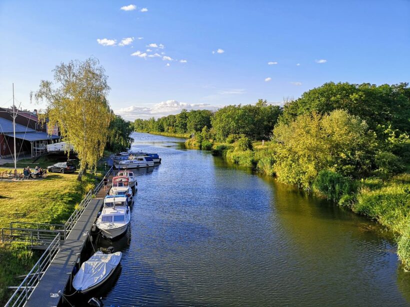 Nienburg - Bode mündet hier in die Saale