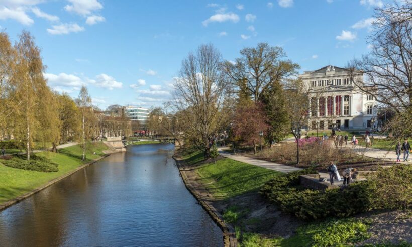 Pforzheim, Fluss in der Stadt