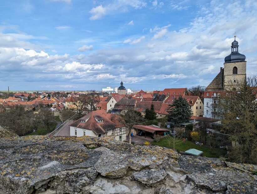 Blick über die Dächer von Querfurt im Saalekreis