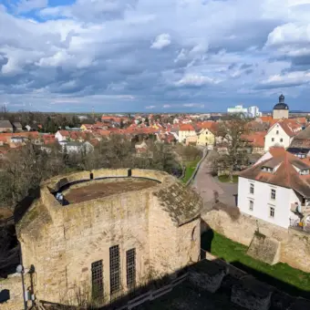Querfurt Stadtpanorama, Blick über die Stadt