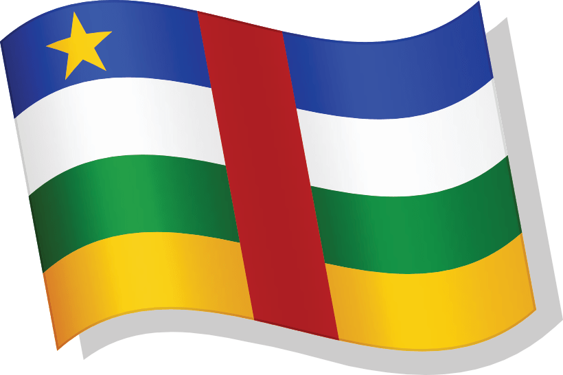 Zentral Afrikanische Republik Flagge